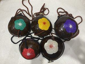 Coconut <b>purse</b> Vietnam Coconut Waterproof Round Handicraft Handmade new customize natural Modern - Product Image 3