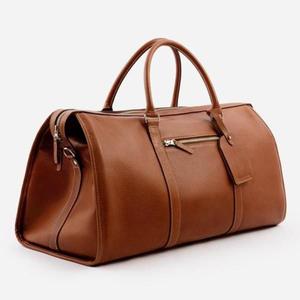 Premium Quality Genuine Leather Travel Bags For Sale Made In India Leather Handbags Picnic Travelling Stuff Storage Bag - Product Image 6