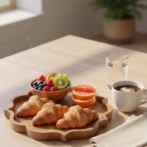 Handcrafted Acacia Wood Catchall <b>Tray</b> 11 Inch – Wooden Serving, Decorative <b>Tray</b>, <b>Vanity</b> Organizer, Ottoman <b>Tray</b>, By NS Overseas - Product Image 6
