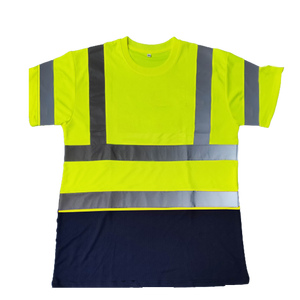 Chemise de sécurité haute visibilité pour hommes, t-shirt réfléchissant bicolore, vêtements de travail de construction, uniforme de sécurité haute visibilité - Product Image 4
