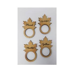 Porte-serviettes personnalisé en métal rose doré, écologique et durable, pour mariage ou Thanksgiving - Product Image 3