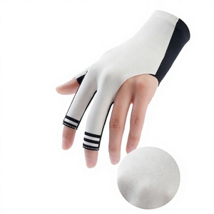 Gants de billard professionnels sans coutures, fins, respirants, antidérapants, en polyester soie glacée, sans doigts, pour snooker, sans traces - Product Image 2