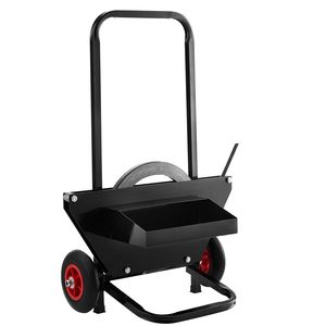 Carrello per reggiatura per impieghi gravosi per dispenser di bobine d'acciaio da 23,6 pollici, compatibile con carrelli manuali e carrelli a piattaforma - Product Image 1