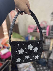 Bolsos de Mano de Algodón con Cuentas Hechos a Mano de Estilo Bohemio para Mujer, Bolsos de Mensajero con Diseño de Zodiaco, Bolsos de Fiesta para Compras Nocturnas, Venta al por Mayor - Product Image 5