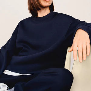 Sweat-shirt léger d'hiver pour femme, manches longues, coupe confortable, style décontracté streetwear, 100 % coton tricoté, en promotion en ligne à prix réduit - Product Image 2