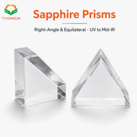 Prisme en saphir à angle droit triangulaire de qualité optique personnalisée pour instruments laser TAOMSUN