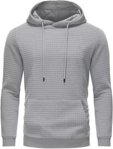 260 Grams Men's Casual Pullover Solid Jacquard Digital Printed Hoodie with Silicone Design for Winter - Product Image 5