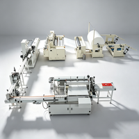 Línea de Producción Automática de Papel Higiénico, Rebobinadora de Rollos Jumbo, 150-200m/min, Control PLC para Fábrica de Papel