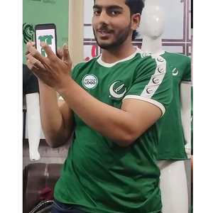 Camiseta Tri-blend Ringer, Precio al por Mayor, Camiseta Ringer de Manga Corta para Hombre - Product Image 3