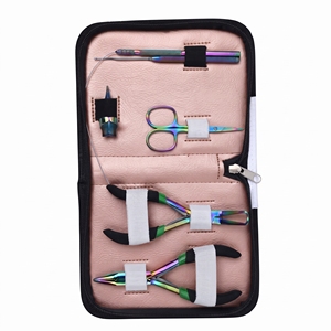 Kit Profesional de Herramientas para Extensiones de Cabello Microlink: Alicates de Crimpado y Remoción de Anillos Micro, Herramienta para Anillas Nano, Enhebrador de Bucles, Set de Salón - Product Image 3