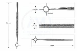 Al Mida Healthcare AMHC-R-364 Instrumento Quirúrgico Oftálmico de Acero Inoxidable para Astigmatismo, Marcador Radial de Clase II con Certificación CE ISO - Product Image 2