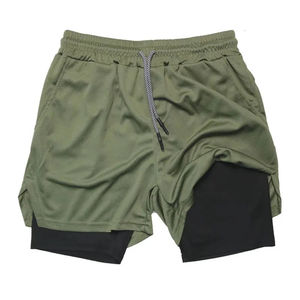 Short de plage personnalisé de haute qualité avec compression intégrée, en polyester et élasthanne, pour l'été, la gym, le sport et les entraînements - Product Image 1
