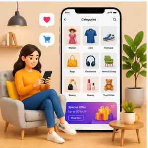 Desarrollo de Aplicaciones Móviles de Comercio Electrónico Escalables, Plataforma Multi-vendedor, Compatible con Android e iOS - Product Image 3