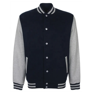 Chaquetas Varsity Personalizadas al por Mayor 2025, Chaquetas de Invierno para Hombre con Mangas de Cuero y Cuerpo de Lana, Fabricante OEM en Pakistán - Product Image 5