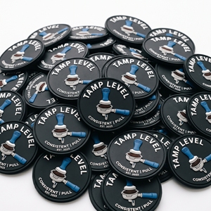 Badge rond en PVC souple, motif café expresso et porte-filtre, patch en caoutchouc 3D, directement du fabricant, pour tablier, casquette, sac - Product Image 6