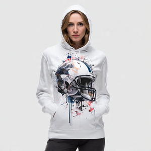 Sweat à capuche de football de haute qualité en sublimation 100% polyester, sweats à capuche de football athlétiques pour hommes, vêtements de sport, sweats à capuche de football en sublimation - Product Image 2