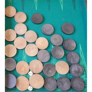 Custom Wholesale Classic Wooden Checkers <b>Backgammon</b> <b>Board</b> Game Replacement Pieces Wooden Draughts Disc Chips Accessories Set - Product Image 1