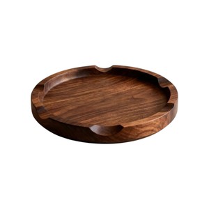 Vintage Wooden Ashtray Holder Luxury Handcrafted Solid Wood Eco Friendly Dishwasher Safe Decorative Serving <b>Tray</b> Elegant - Product Image 1