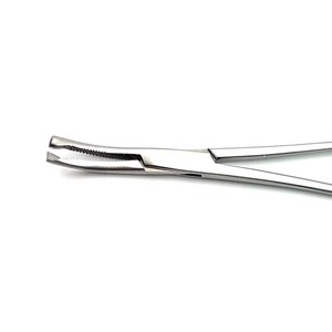 Pinzas de Peritoneo Faure de Alta Calidad, Ligeramente Curvadas, 1x2 Dientes, 21cm, Acero Inoxidable, Pinzas Quirúrgicas Kocher - Product Image 4