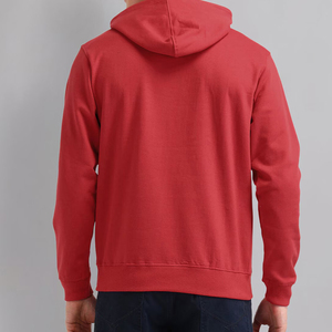 Sweat à capuche pour homme, couleur unie, manches longues, en tissu polaire de coton, pour l'automne - Product Image 2