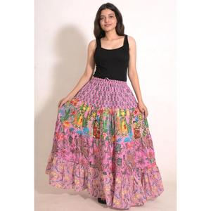 Patchwork Cotton Long <b>Skirt</b> Handmade Boho <b>Gypsy</b> Maxi <b>Skirt</b> Women's Festival Fashion - Product Image 2