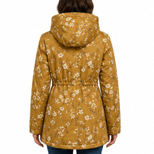 Parka Larga Elegante con Capucha para Mujer, con Interior de Felpa Suave, Exterior Impermeable y Diseño Moderno - Product Image 2