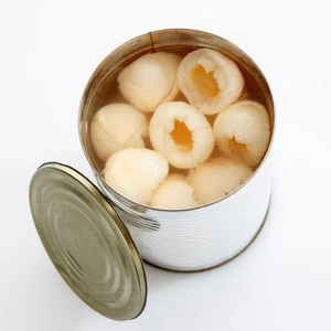 Lichi Enlatado Premium en Almíbar Ligero, Fruta de Lichi Entera Pelada Lista para Comer para Exportación al por Mayor - Product Image 1