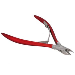 Pince à cuticules professionnelle Morje en acier inoxydable rouge avec large ouverture de mâchoire, durable et portable - Product Image 3