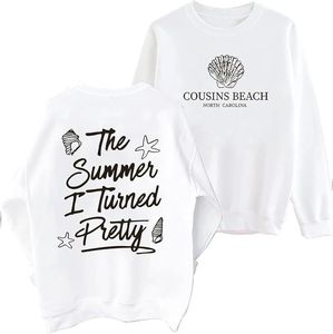 Pink Crew Neck Sweatshirt With Blue Turtle Print Unisex Regular Fit Casual <b>Pullover</b> Autumn Wear - Product Image 5