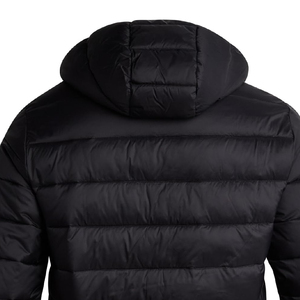 2026 New <b>Men</b> Hooded Puffer <b>Jacket</b> <b>Lightweight</b> Windproof Winter Coat Zipper Closure Side Pockets Casual Outerwear Solid <b>Black</b> - Product Image 3