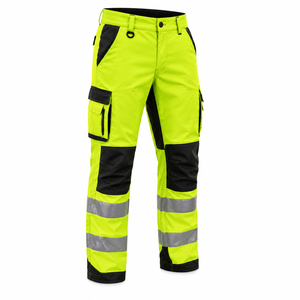 Pantalons de travail de haute qualité à haute visibilité, pantalons de travail réfléchissants, pantalons cargo de sécurité, couleur unie, pantalons de travail personnalisés - Product Image 3