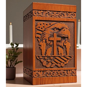 Handcrafted Wooden Urn Lotus Diya Memorial Keepsake urn Spiritual Cremation Ash Urn by AYAANS - Product Image 3