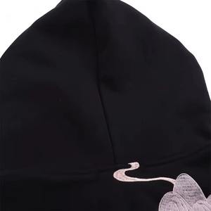 100% Cotton Embroidered Patchwork ODM Hoodie Spring Unisex <b>Thick</b> <b>Fleece</b> Comfortable Stylish Oversize - Product Image 5