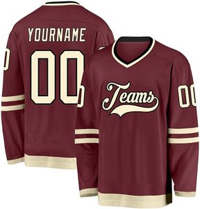 Maillot de hockey sur glace pour adulte personnalisé de haute qualité 100% polyester écologique à séchage rapide avec impression par sublimation - Product Image 4