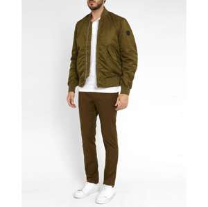 Veste bomber pour homme en nylon/polyester respirante et confortable à séchage rapide avec logo frontal – Vente en gros pour l'hiver - Product Image 5