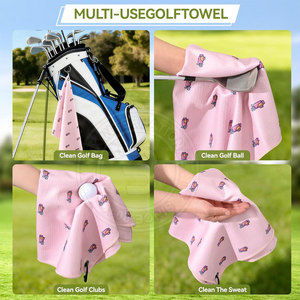 Serviette de golf portable de haute qualité pour les golfeurs voyageurs entre les terrains et les clubs internationaux - Product Image 4