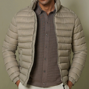 Nueva Chaqueta Acolchada con Cierre de Cremallera, Estilo Casual y Elegante para Hombre, Transpirable, Impermeable, Resistente al Viento y Ecológica - Product Image 1