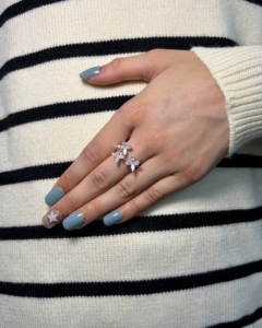 Premium Classic <b>Open</b> Butterfly <b>Ring</b> In Pear And Marquise Cut Lab Grown Diamond 14K Gold Wholesale OEM Fine Jewelry Supplier - Product Image 1