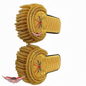 KEW - Elegante y Ecológico Epaulette Decorativo para Hombro, Bordado en Dorado Vintage, Personalizable, Accesorio para Prendas - Product Image 4