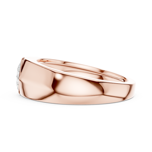 Anillo de Compromiso Clásico para Hombre Vinson Project, Corte Princesa, Moissanita, Estilo Art Deco, Acabado Pulido, Acero Inoxidable Dorado - Product Image 2