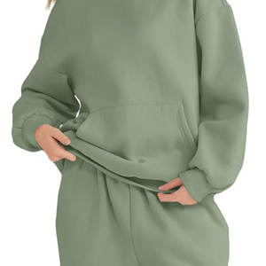 Sudaderas con Capucha Oversize de Algodón 100% para Mujer al por Mayor, con Logotipo Personalizado Bordado, Suéteres Holgados de Felpa Estampados Cortavientos para Otoño - Product Image 6