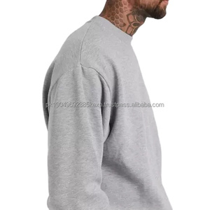 Sudadera gris para hombre, sudadera gruesa de cuello redondo para hombre, Sudadera estampada para hombre, camisas de manga larga, algodón 100% hecho de Pakistán - Product Image 3