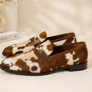 Chaussures décontractées en cuir de vachette 2026 pour hommes – Mocassins confortables en cuir véritable à enfiler pour le quotidien - Product Image 2