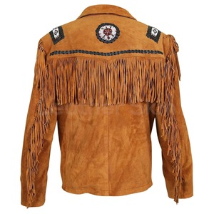 High Performance Western Fringe <b>Suede</b> Leather <b>Jacket</b> Retro Cowboy Fashion <b>Jacket</b> Manufacturer Bulk Supply - Product Image 6
