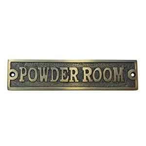 Hardware Push Brass Door Sign - Antique Brass - Product Image 4