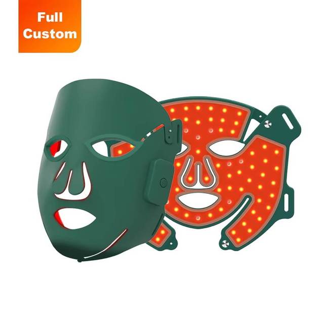 Redfy LED Face Mask Built in Battery Portable Light Device Hands Free Use Adjustable Strap Multi Spectrum Design