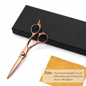 High Quality 7.5 Inch 440C Stainless Steel Barber Scissors Professional Hair Cutting Shears Sharp Blade Salon Beauty <b>Tool</b> - Product Image 5