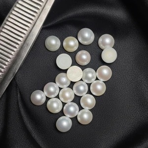 Perlas de Agua Dulce Naturales, Corte Brillante Redondo, de Rare Gems Factory, Cabujón Blanco de 3mm-12mm, con Certificación de Terceros - Product Image 2