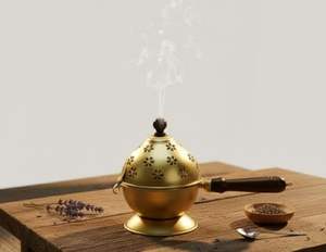 Quemador de Incienso Metálico Religioso Hecho a Mano, Ecológico y Duradero para Decoración del Hogar u Oficina, Precio al por Mayor, M/S SHAAD HANDICRAFTS - Product Image 5