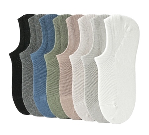 Chaussettes courtes pour femmes, noires, en coton tricoté, respirantes, à volants, pour usage quotidien, épaisseur standard, printemps - Product Image 3